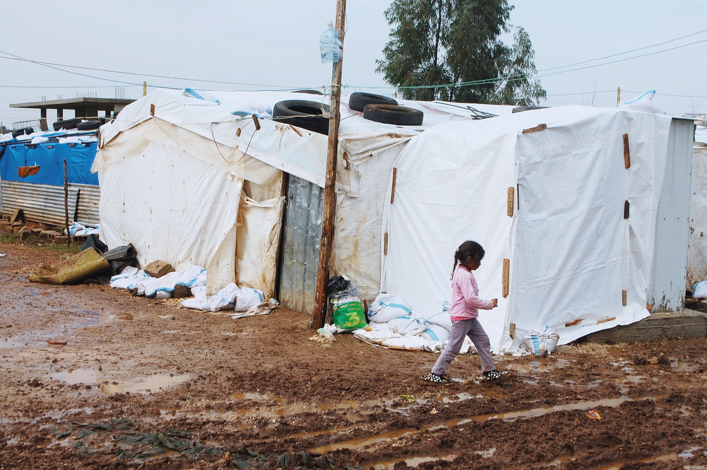 Nielegalne obozowisko syryjskich uchodźców w Queshra, Liban, fot. Wojciech Cegielski 